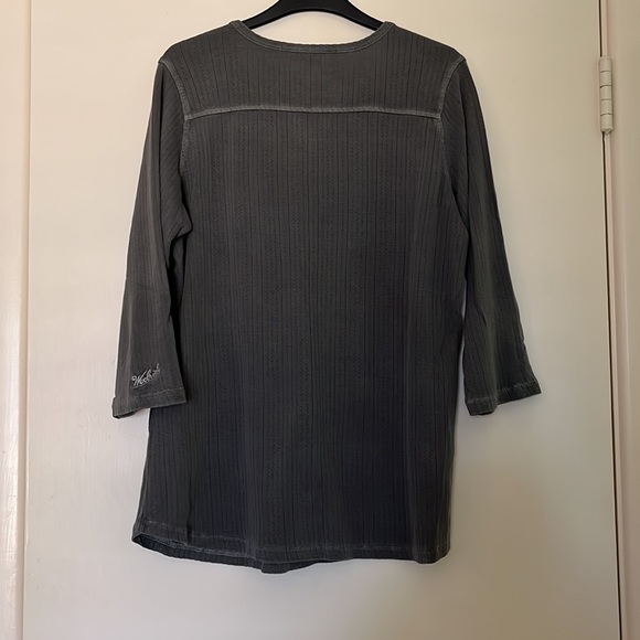 Woolrich Gray Long Sleeve Henley - Picture 3 of 3
